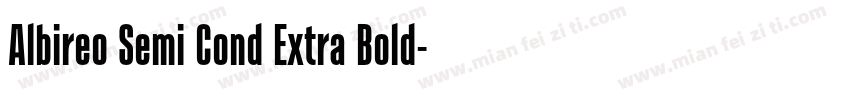 Albireo Semi Cond Extra Bold字体转换